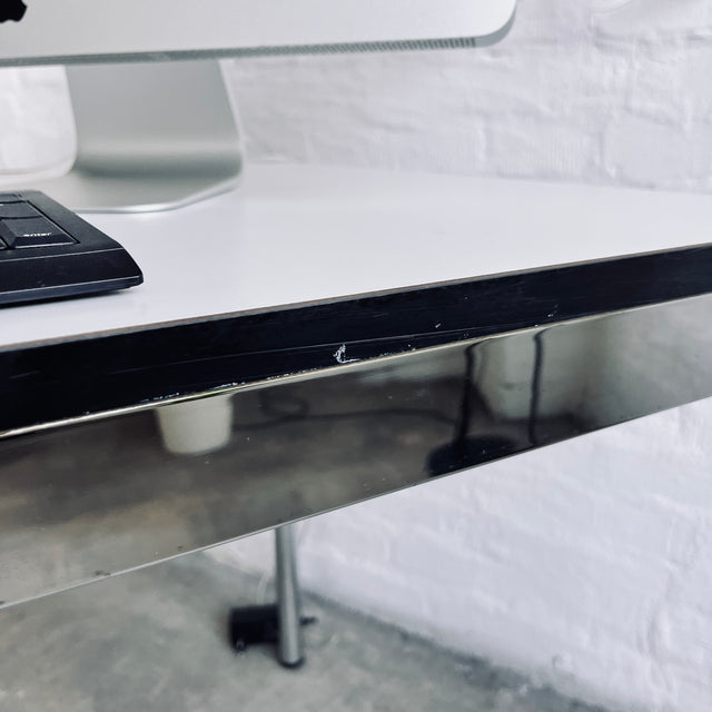 USM Haller - Tisch - perlgrau alumatt - 197 x 72 cm - guter gebrauchter Zustand