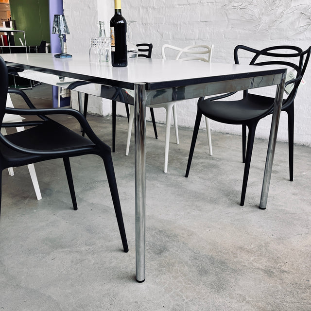 USM Haller - Tisch - perlgrau alumatt - 204 x 89 cm - guter gebrauchter Zustand