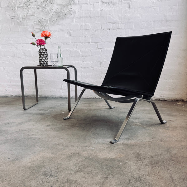 Fritz Hansen - PK22 Lounge Stuhl - Leder schwarz - Poul Kjærholm - guter gebrauchter Zustand