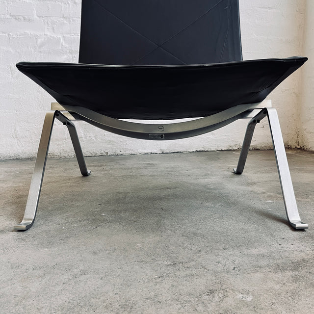 Fritz Hansen - PK22 Lounge Stuhl - Leder schwarz - Poul Kjærholm - guter gebrauchter Zustand