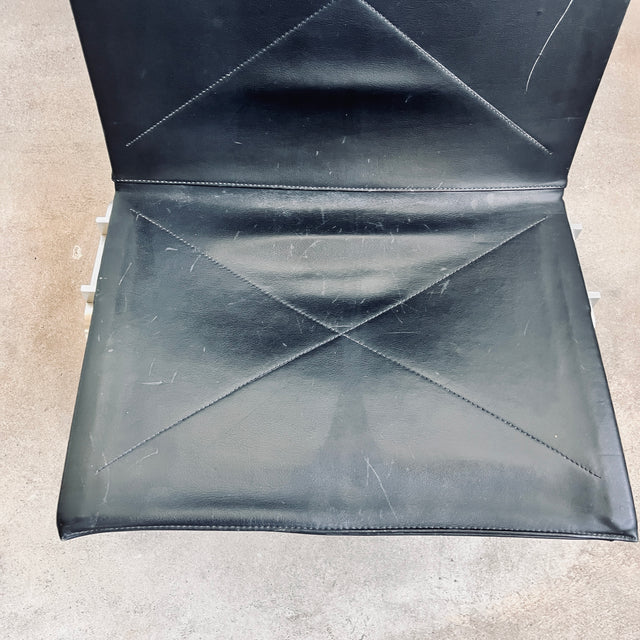 Fritz Hansen - PK22 Lounge Stuhl - Leder schwarz - Poul Kjærholm - guter gebrauchter Zustand