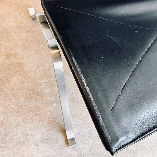 Fritz Hansen - PK22 Lounge Stuhl - Leder schwarz - Poul Kjærholm - guter gebrauchter Zustand