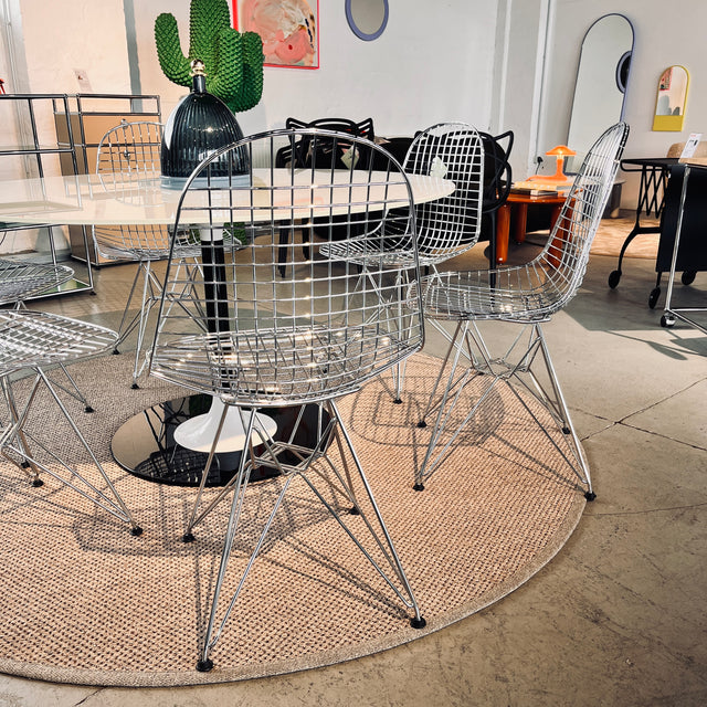 6er Set - Vitra - Wire Chair DKR - Stuhl - verchromt - gebrauchter TOP Zustand