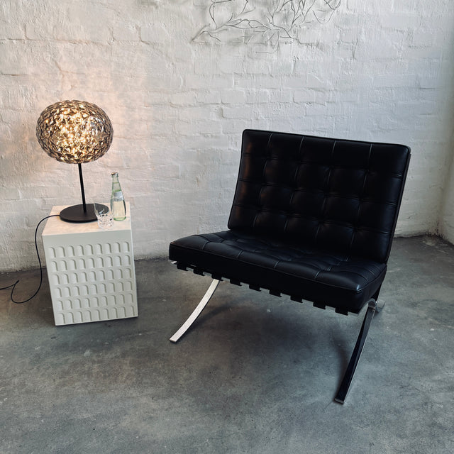 Knoll International - Barcelona Chair - Leder Venezia schwarz - TOP Zustand!