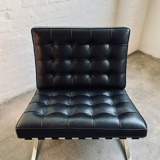 Knoll International - Barcelona Chair - Leder Venezia schwarz - TOP Zustand!