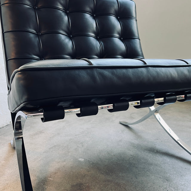 Knoll International - Barcelona Chair - Leder Venezia schwarz - TOP Zustand!