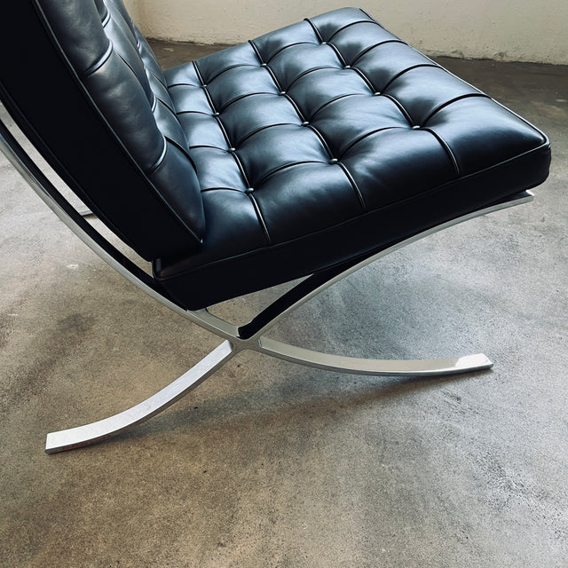 Knoll International - Barcelona Chair - Leder Venezia schwarz - TOP Zustand!