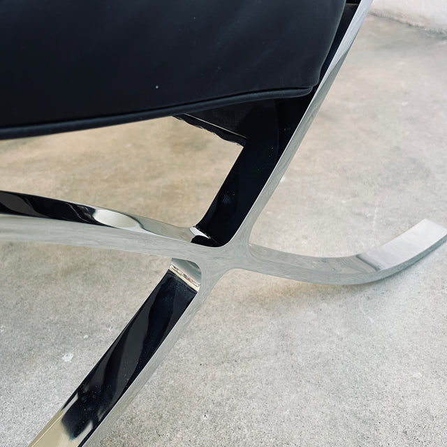 Knoll International - Barcelona Chair - Leder Venezia schwarz - TOP Zustand!