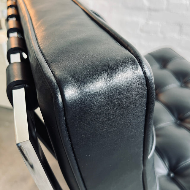 Knoll International - Barcelona Chair - Leder Venezia schwarz - TOP Zustand!