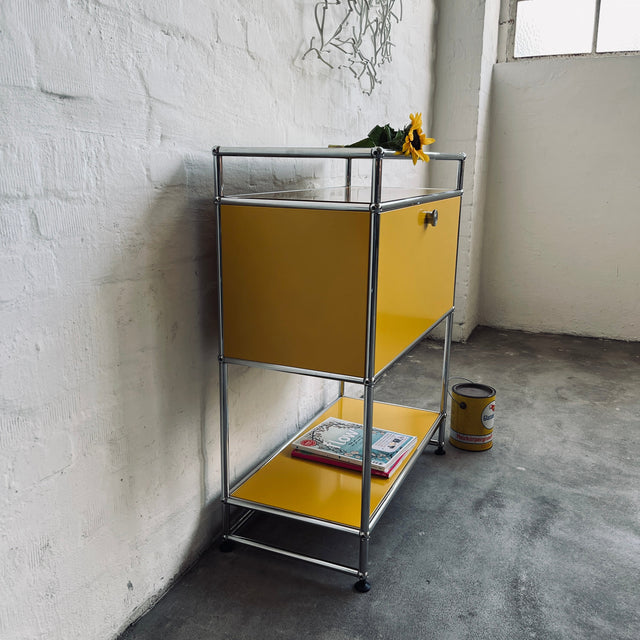 USM Haller - Highboard 1x3 - 1 Klappe - gelb - gebrauchter TOP Zustand