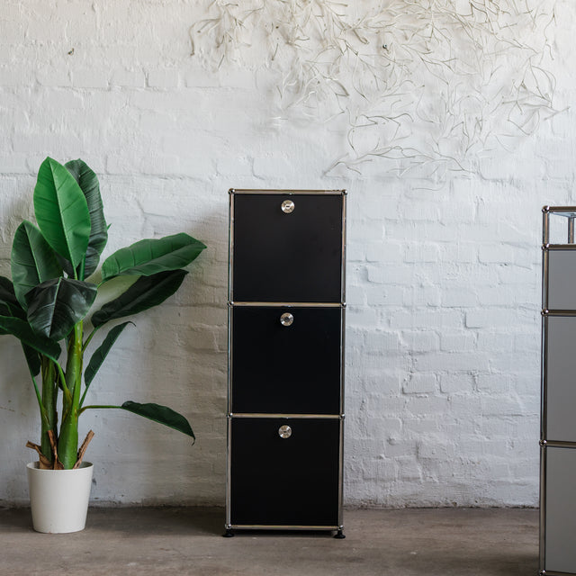 USM Haller - Highboard/Schrank 1x3 - 3 Klappen - schwarz - sehr guter gebrauchter Zustand