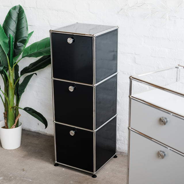 USM Haller - Highboard/Schrank 1x3 - 3 Klappen - schwarz - sehr guter gebrauchter Zustand