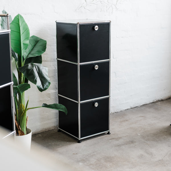 USM Haller - Highboard/Schrank 1x3 - 3 Klappen - schwarz - sehr guter gebrauchter Zustand