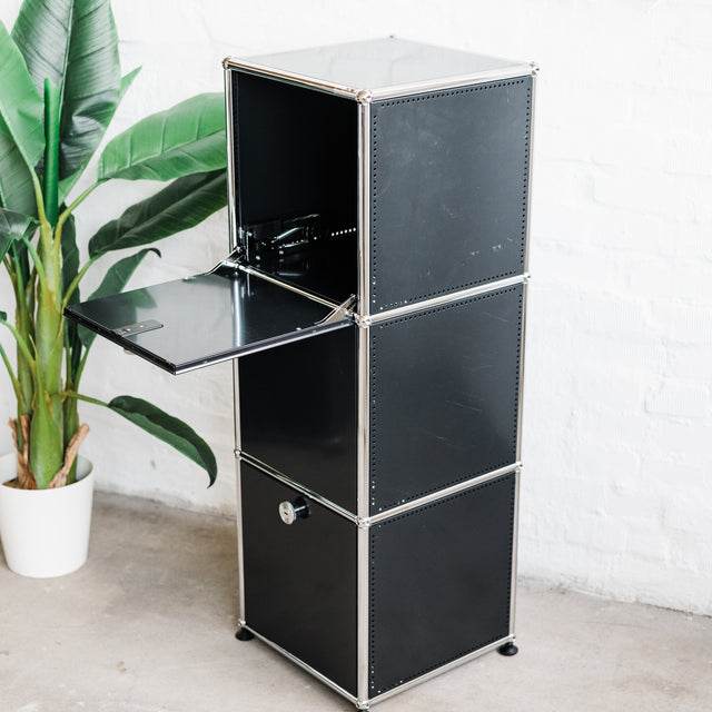USM Haller - Highboard/Schrank 1x3 - 3 Klappen - schwarz - sehr guter gebrauchter Zustand