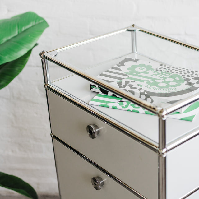 USM Haller - Highboard 1x4 - 1 Schublade und 2 Klappen - lichtgrau - gebrauchter TOP Zustand