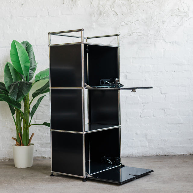 USM Haller - Highboard 1x4 - 2 Klappen - schwarz - gebrauchter TOP Zustand