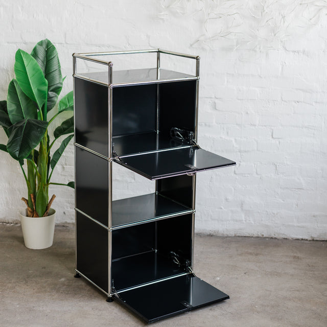 USM Haller - Highboard 1x4 - 2 Klappen - schwarz - gebrauchter TOP Zustand
