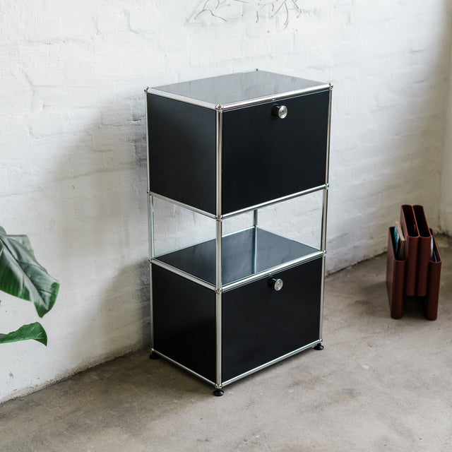 USM Haller - Highboard 1x3 - schwarz - gebrauchter TOP Zustand