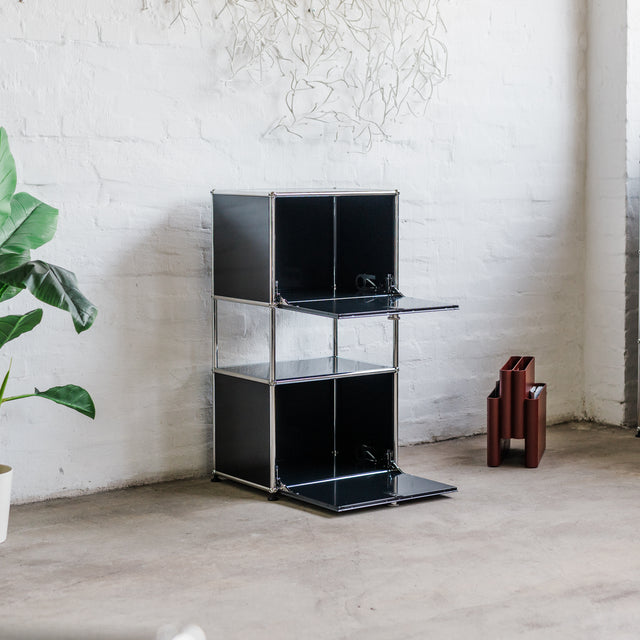 USM Haller - Highboard 1x3 - schwarz - gebrauchter TOP Zustand