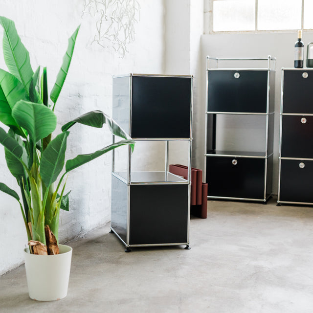 USM Haller - Highboard 1x3 - schwarz - gebrauchter TOP Zustand
