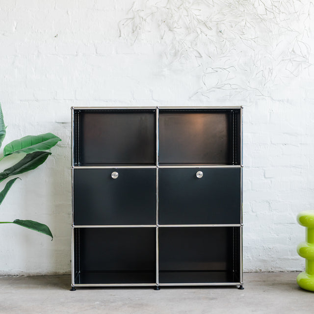 USM Haller - Highboard 2x3 - schwarz - gebrauchter TOP Zustand