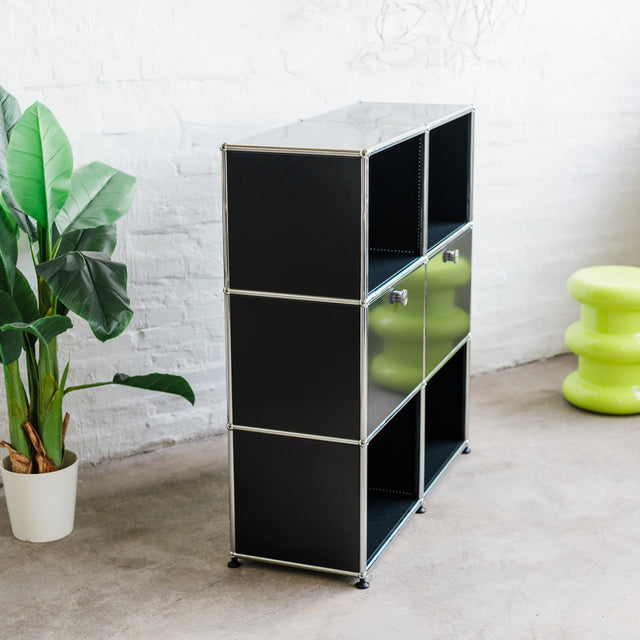 USM Haller - Highboard 2x3 - schwarz - gebrauchter TOP Zustand