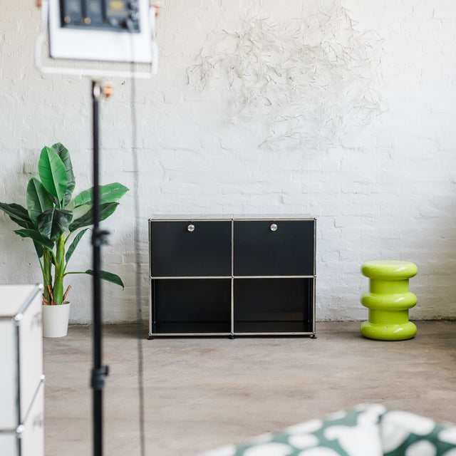 USM Haller - Sideboard 2x2 - schwarz - gebrauchter TOP Zustand