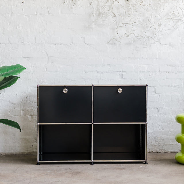 USM Haller - Sideboard 2x2 - schwarz - gebrauchter TOP Zustand