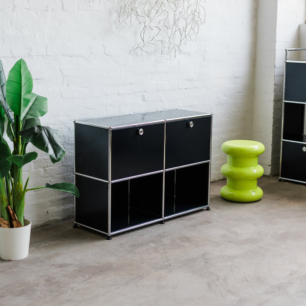 USM Haller - Sideboard 2x2 - schwarz - gebrauchter TOP Zustand