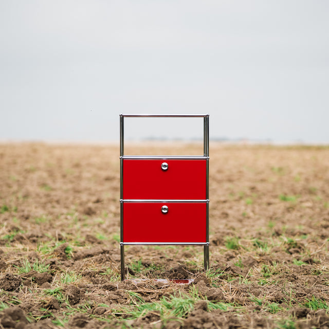 USM Haller - Highboard - rubinrot - TOP Zustand!