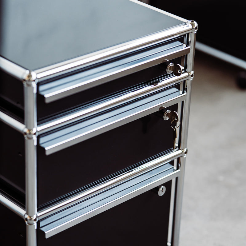 USM Haller - Rollcontainer - schwarz - 3 Schubladen - gebrauchter TOP Zustand