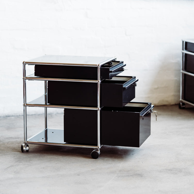 USM Haller - Rollcontainer - schwarz - 3 Schubladen - gebrauchter TOP Zustand