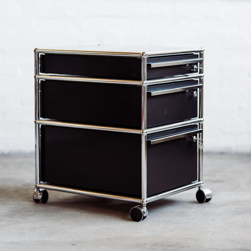 USM Haller - Rollcontainer - schwarz - 3 Schubladen - gebrauchter TOP Zustand