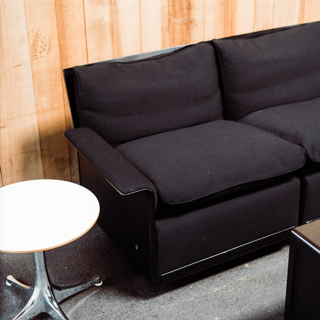 Vitsoe - Sesselprogramm 620 - Couch Zweisitzer - Schwarz - Dieter Rams - sehr guter gebrauchter Zustand