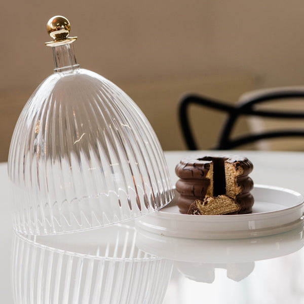 Kartell - Tafelaufsatz - La coupole - Transparent Weiß - Fabio Novembre - NEU