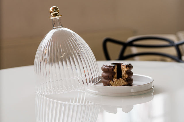 Kartell - Tafelaufsatz - La coupole - Transparent Weiß - Fabio Novembre - NEU