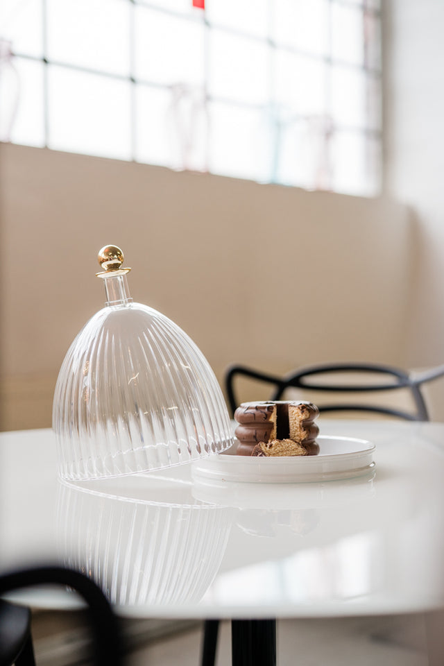 Kartell - Tafelaufsatz - La coupole - Transparent Weiß - Fabio Novembre - NEU