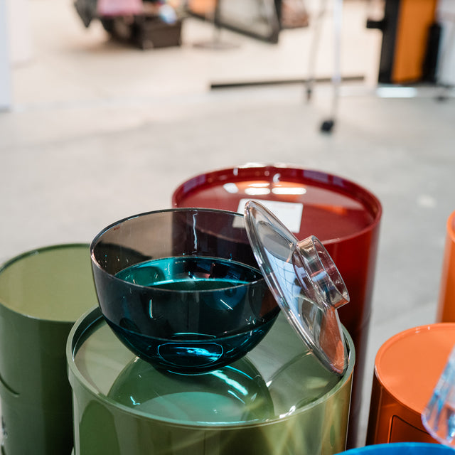 Kartell - Vase - Shibuya - Grau/Geräuchert/Blau - Christophe Pillet - NEU