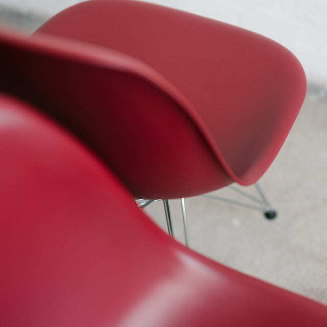 4er Set - Vitra - Eames Plastic Side Chair DSR - Stuhl - oxidrot - Charles & Ray Eames - sehr guter gebrauchter Zustand