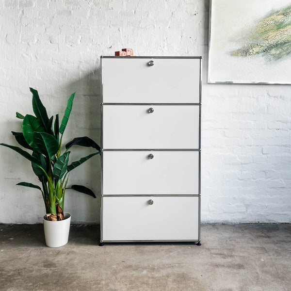 USM Haller - Highboard 1x4 - weiß - 4 Klappen - gebrauchter TOP Zustand