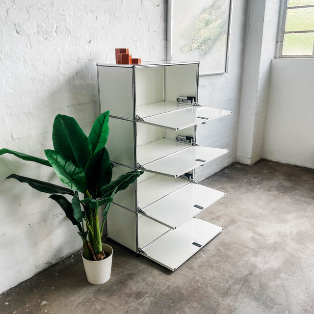 USM Haller - Highboard 1x4 - weiß - 4 Klappen - gebrauchter TOP Zustand