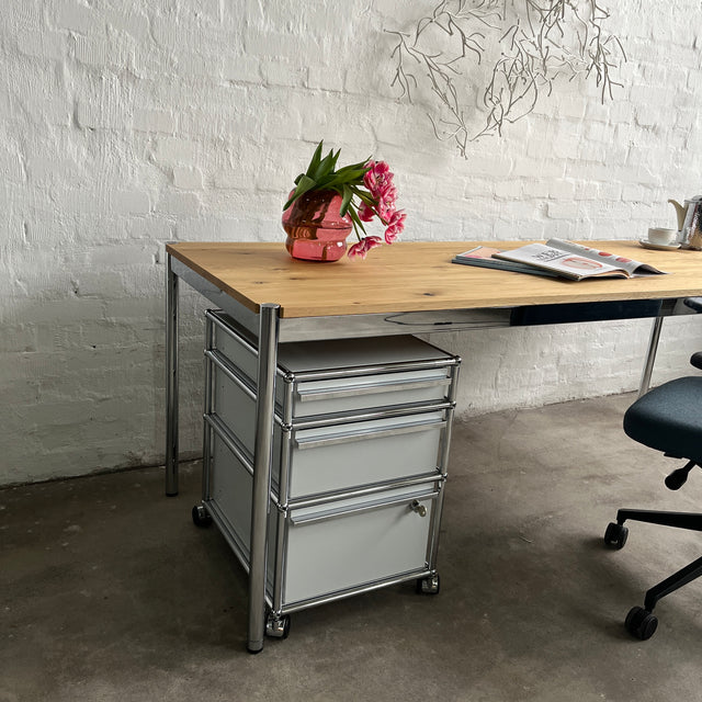 USM Haller - Rollcontainer - Lichtgrau - 3 Schubladen - TOP Zustand!