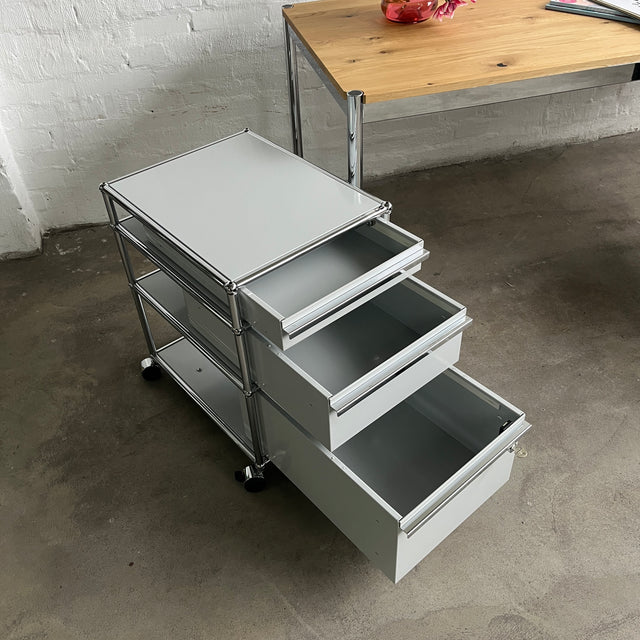 USM Haller - Rollcontainer - Lichtgrau - 3 Schubladen - TOP Zustand!