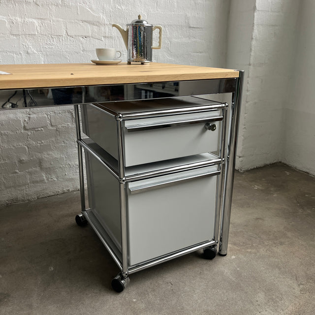 USM Haller - Rollcontainer - Lichtgrau - Abschließbar - gebrauchte TOP Qualität