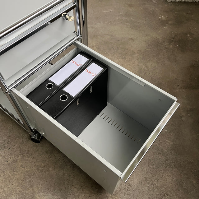 USM Haller - Rollcontainer - Lichtgrau - Abschließbar - gebrauchte TOP Qualität