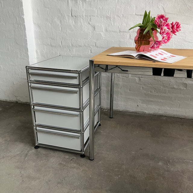 USM Haller - Standcontainer - Lichtgrau - 4 Schubladen - gebrauchter TOP Zustand
