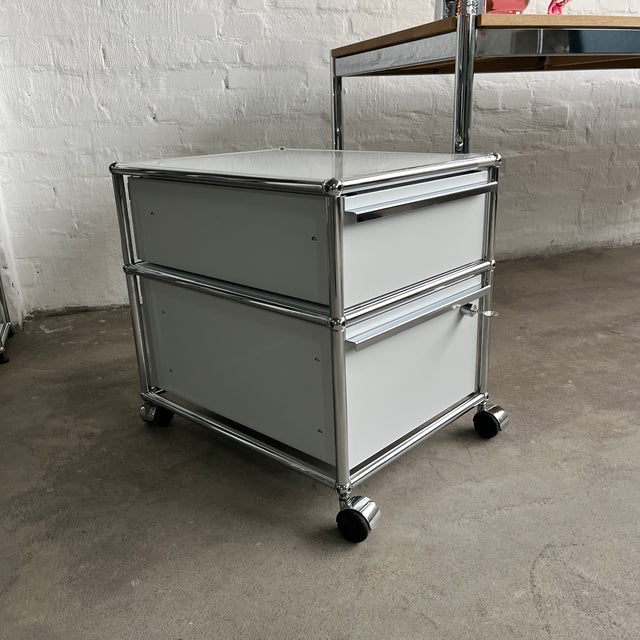 USM Haller - Rollcontainer - Lichtgrau - 2 Schubladen - Top Zustand