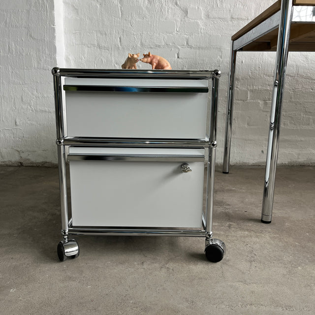 USM Haller - Rollcontainer - Lichtgrau - 2 Schubladen - Top Zustand