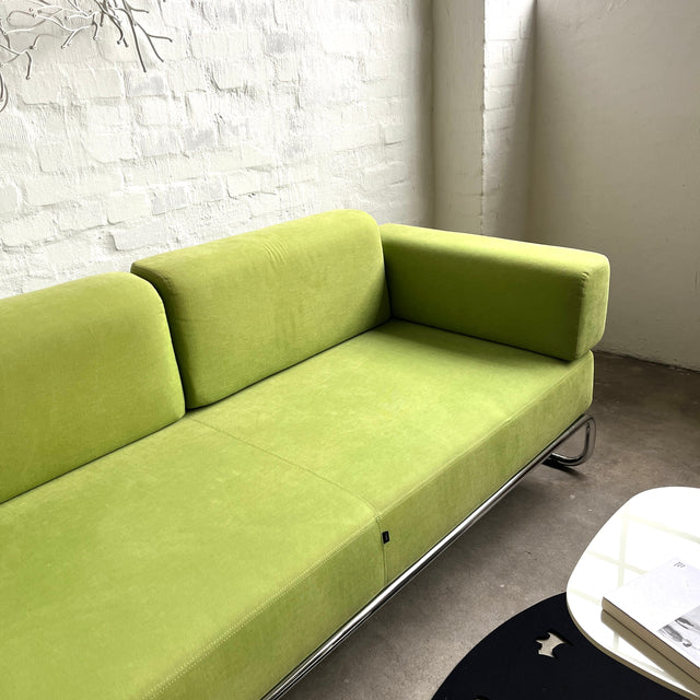Thonet - S 5003 - Sofa - 3 Sitzer - Stoff Grün - Chrom - TOP Zustand!