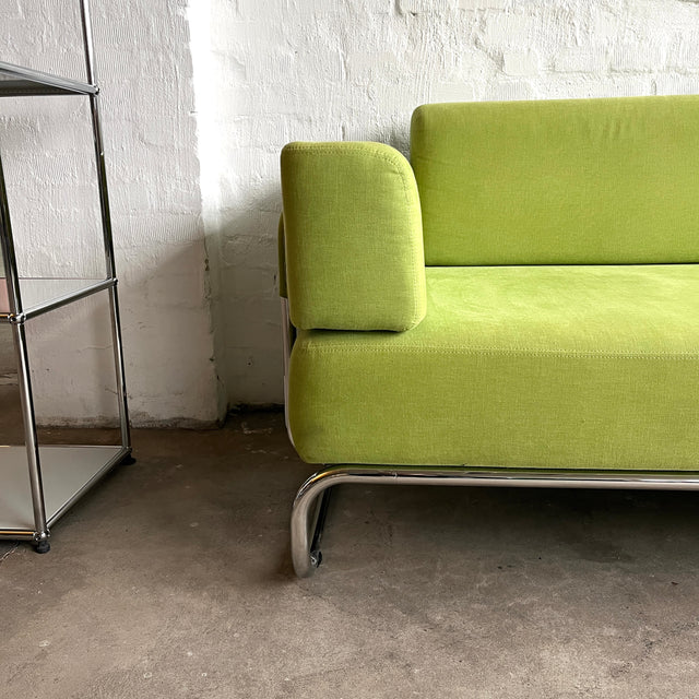 Thonet - S 5003 - Sofa - 3 Sitzer - Stoff Grün - Chrom - TOP Zustand!